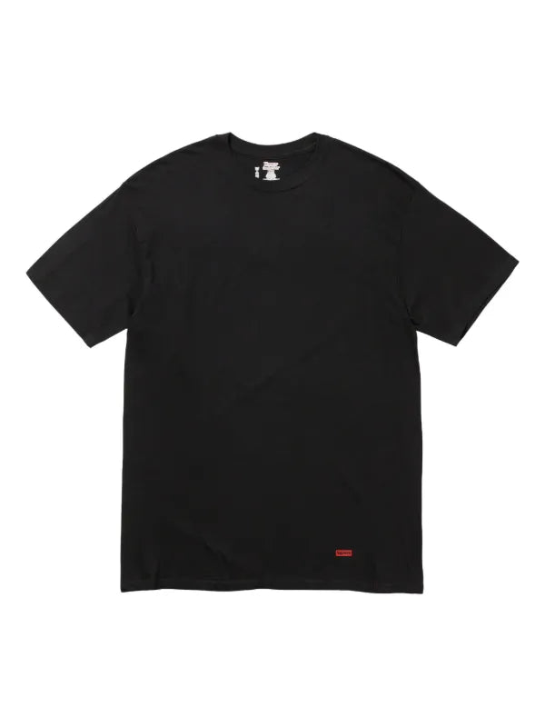 Supreme X Hanes Tagless Black